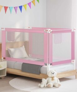 vidaXL Bedhekje peuter 150x25 cm stof roze