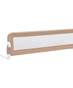 vidaXL Bedhekje peuter 150x42 cm polyester taupe