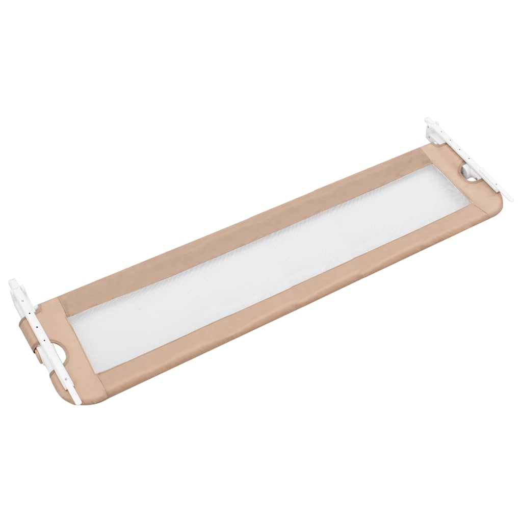 vidaXL Bedhekje peuter 150x42 cm polyester taupe - Image 4