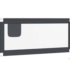 vidaXL Bedhekje peuter 160x25 cm stof donkergrijs