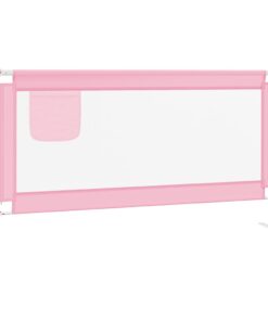 vidaXL Bedhekje peuter 160x25 cm stof roze
