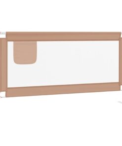 vidaXL Bedhekje peuter 160x25 cm stof taupe