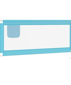 vidaXL Bedhekje peuter 180x25 cm stof blauw