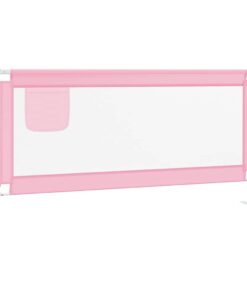 vidaXL Bedhekje peuter 180x25 cm stof roze