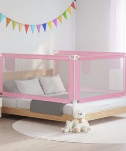 vidaXL Bedhekje peuter 180x25 cm stof roze