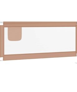 vidaXL Bedhekje peuter 180x25 cm stof taupe