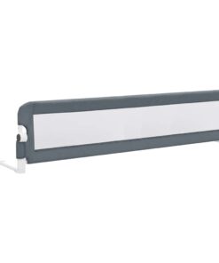 vidaXL Bedhekje peuter 180x42 cm polyester grijs