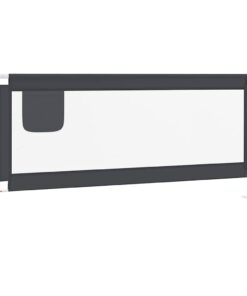 vidaXL Bedhekje peuter 200x25 cm stof donkergrijs