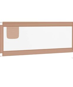 vidaXL Bedhekje peuter 200x25 cm stof taupe