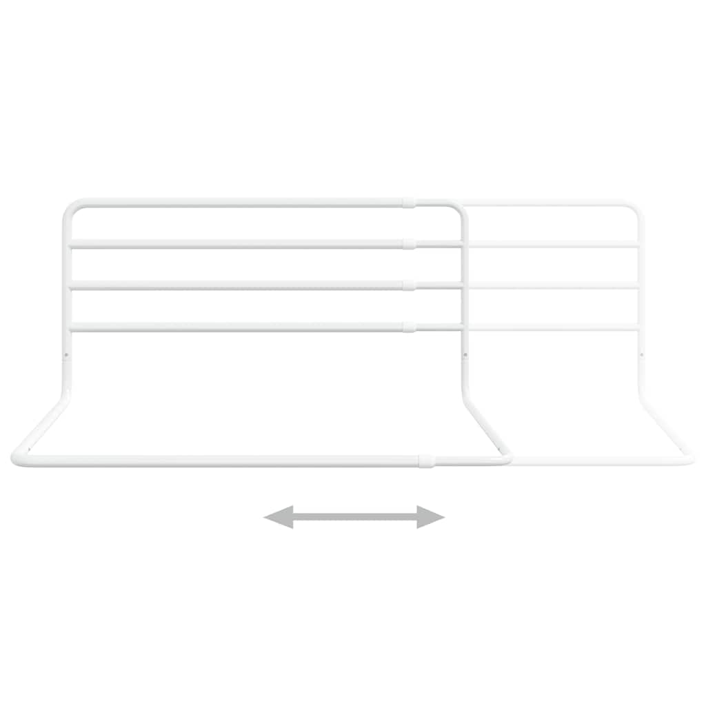 vidaXL Bedhekje peuter (76-137)x55 cm ijzer wit - Image 6