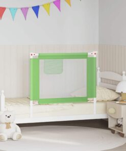 vidaXL Bedhekje peuter 90x25 cm stof groen