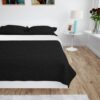 vidaXL Bedsprei dubbelzijdig 230x260 cm quilt zwart en wit