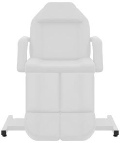 vidaXL Behandelstoel 180x62x78 cm kunstleer wit