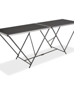 vidaXL Behangtafel inklapbaar 200x60x78 cm MDF en aluminium