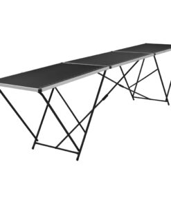 vidaXL Behangtafel inklapbaar 300x60x78 cm MDF en aluminium