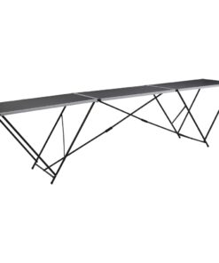 vidaXL Behangtafel inklapbaar 300x60x78 cm MDF en aluminium