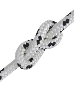 vidaXL Boottouw gevlochten 6 mm 500 m polyester wit
