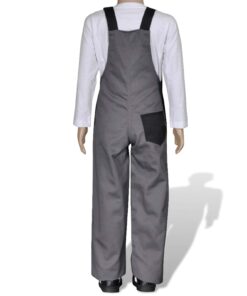 vidaXL Bretelbroek Grijs 98 / 104