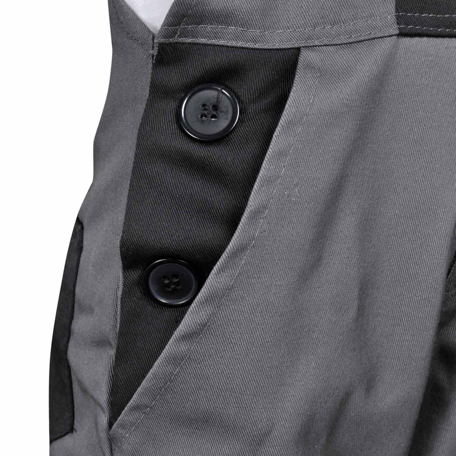 vidaXL Bretelbroek Grijs 98 / 104 - Image 4