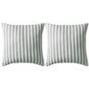 vidaXL Buitenkussens 45x45 cm gestreept grijs 2 st