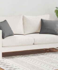 vidaXL Buitenkussens 45x45 cm grijs 2 st