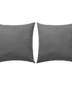 vidaXL Buitenkussens 45x45 cm grijs 2 st