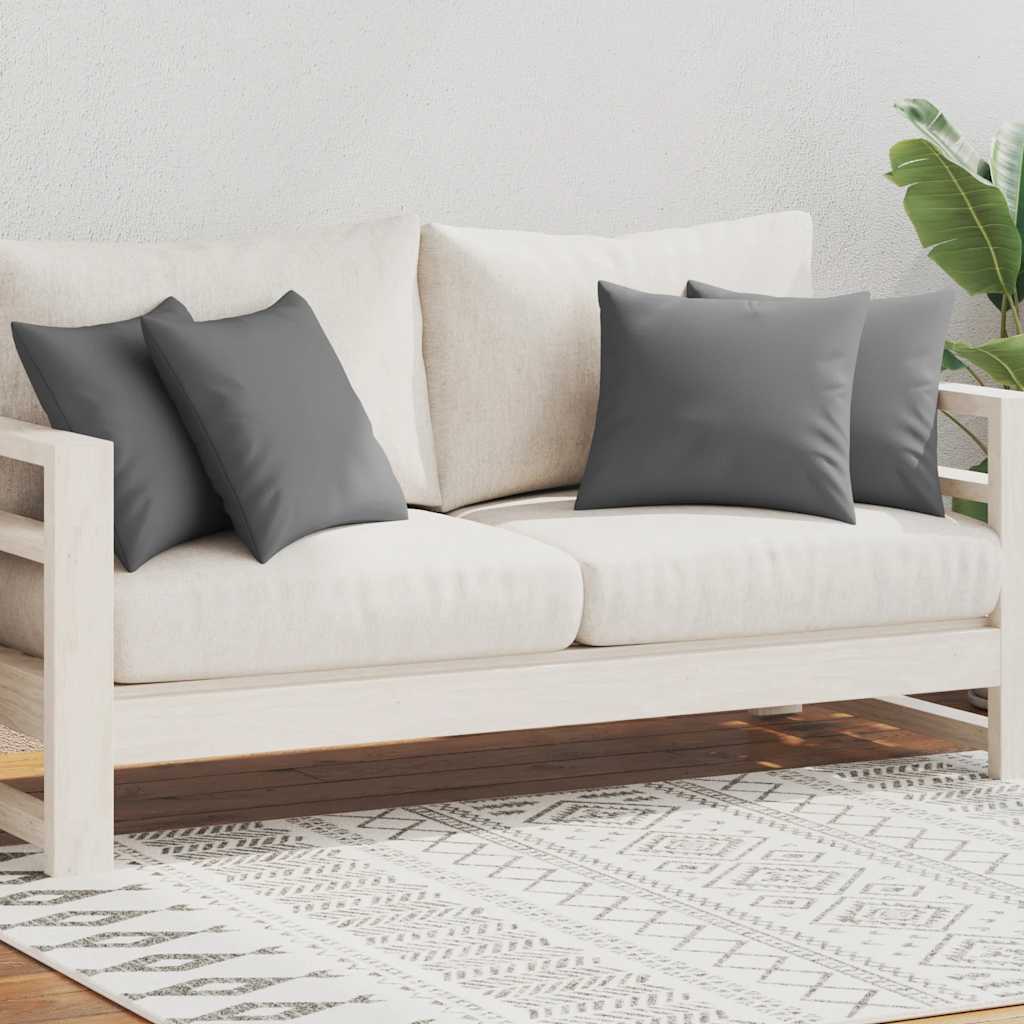 vidaXL Buitenkussens 45x45 cm grijs 4 st