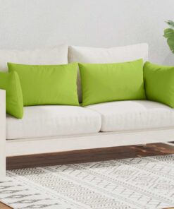 vidaXL Buitenkussens 60x40 cm appeltjesgroen 4 st