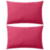 vidaXL Buitenkussens 60x40 cm roze 2 st