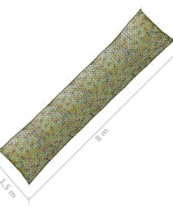 vidaXL Camouflagenet met opbergtas 1,5x8 m groen