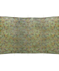 vidaXL Camouflagenet met opbergtas 2x5 m groen