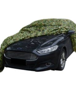 vidaXL Camouflagenet met opbergtas 2x7 m groen