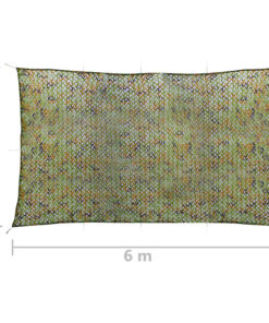 vidaXL Camouflagenet met opbergtas 3x6 m groen