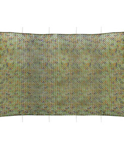 vidaXL Camouflagenet met opbergtas 4x5 m groen