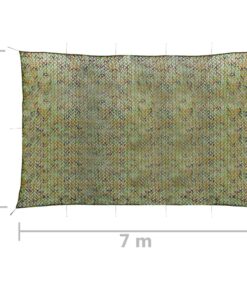 vidaXL Camouflagenet met opbergtas 6x7 m groen