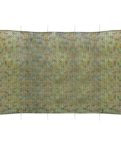 vidaXL Camouflagenet met opbergzak 4x6 m