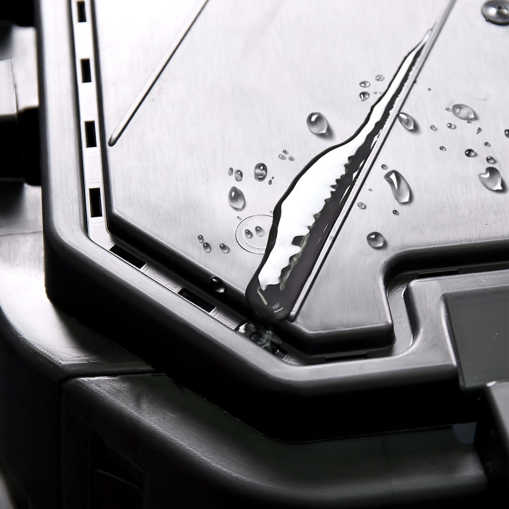 vidaXL Compostbak 1000 L 93,3x93,3x146 cm zwart - Image 7