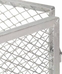 vidaXL Compostbak 100x100x77 cm gegalvaniseerd staal