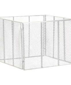 vidaXL Compostbak 100x100x77 cm gegalvaniseerd staal