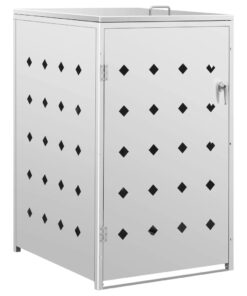 vidaXL Containerberging enkel 240 L roestvrij staal