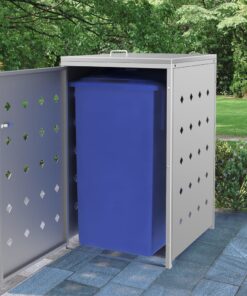 vidaXL Containerberging enkel 240 L roestvrij staal