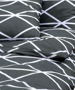 vidaXL Dekbedovertrekset 135x200 cm katoen grijs