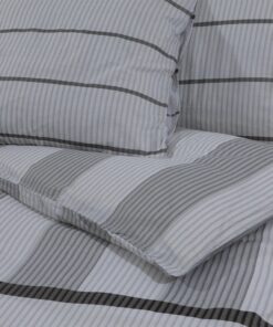 vidaXL Dekbedovertrekset 135x200 cm katoen grijs