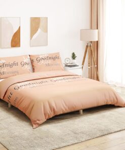 vidaXL Dekbedovertrekset 135x200 cm katoen roze