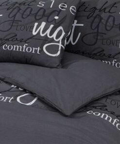 vidaXL Dekbedovertrekset 135x200 cm katoen zwart