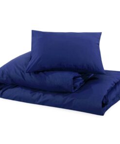 vidaXL Dekbedovertrekset 135x200 cm microvezel marineblauw