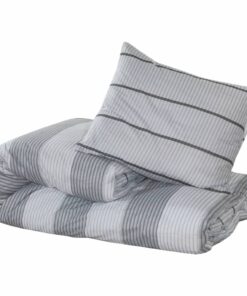 vidaXL Dekbedovertrekset 140x200 cm katoen grijs