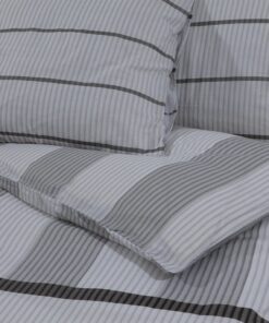 vidaXL Dekbedovertrekset 140x200 cm katoen grijs