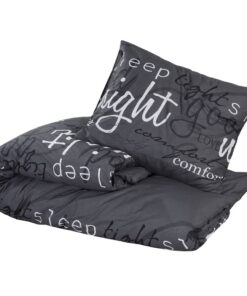 vidaXL Dekbedovertrekset 140x200 cm katoen zwart