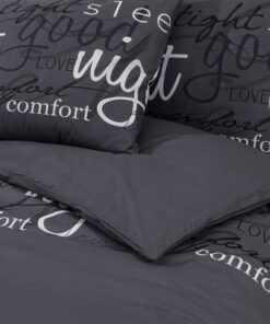 vidaXL Dekbedovertrekset 140x200 cm katoen zwart